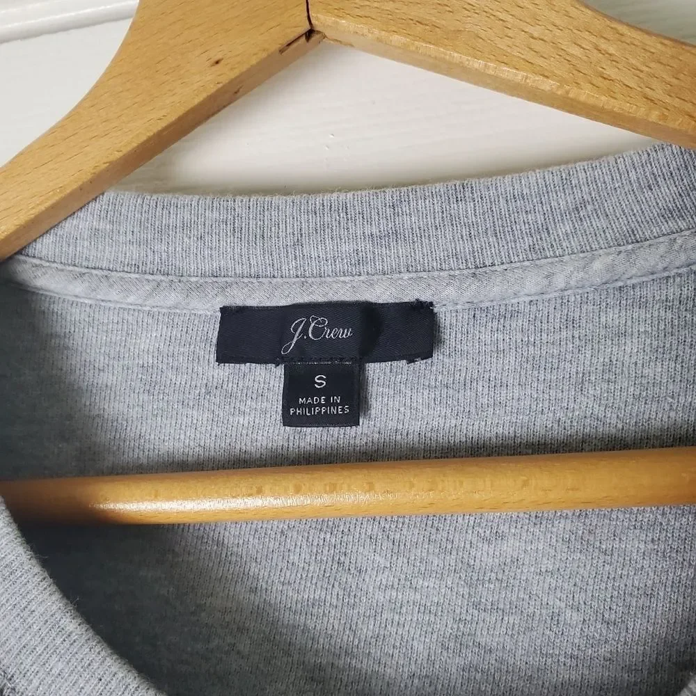 J. Crew Gray Short Sleeve Sweater Size S